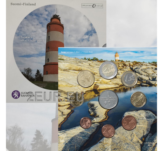 Finnland euro set BU 2014 - Finnische Leuchttürme - Isokari