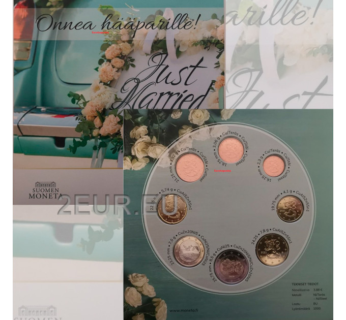 Finnland euro set BU 2021 - Hochzeit