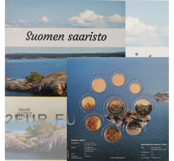 Finnland euro set BU 2021 - Finnischer Archipel