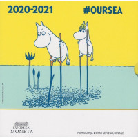 Finnland euro set BU 2020 - Die Mumins und unser Meer