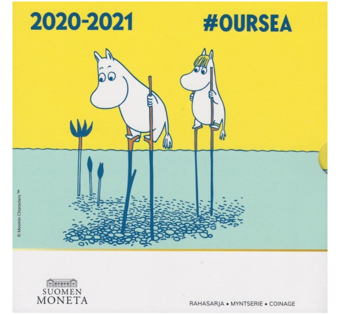 Finnland euro set BU 2020 - Die Mumins und unser Meer
