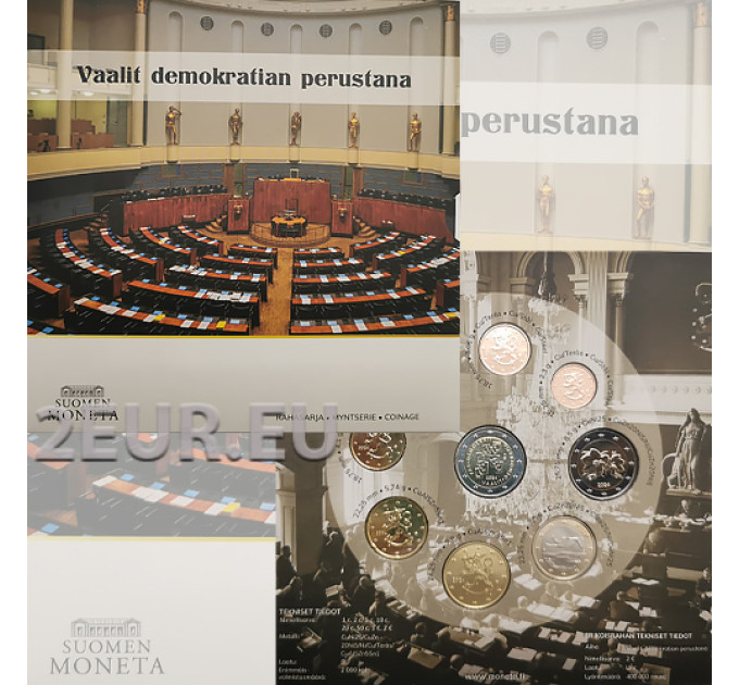 Finnland euro set BU 2024 - Wahlen als Grundlage der Demokratie