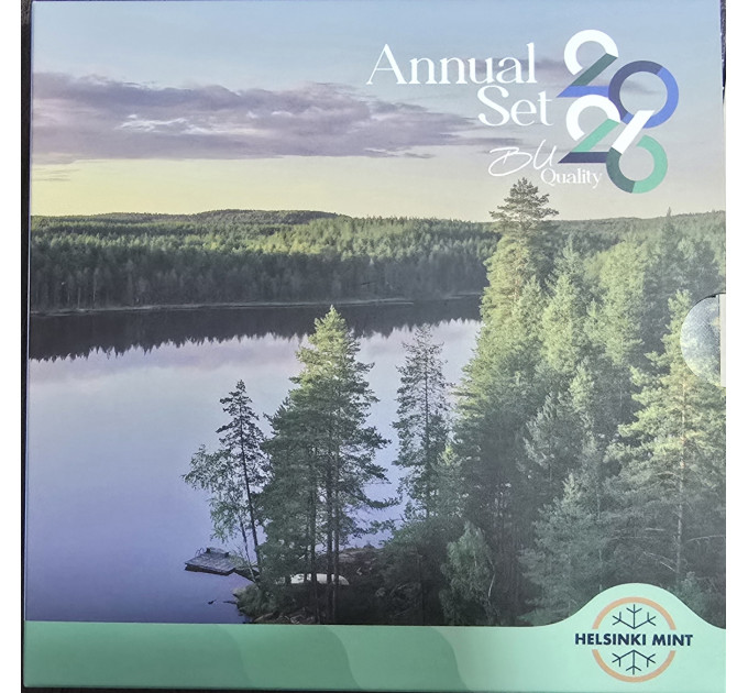 Finnland euro set BU 2026 - Die Schönheit der finnischen Seen