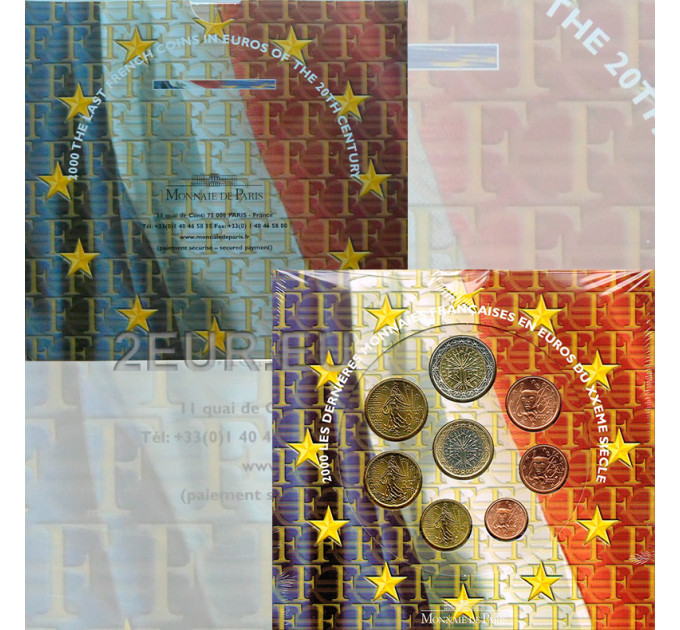 Frankreich BU Set 2000 - Euro-Münzsatz