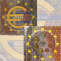 Frankreich BU Set 2001 - Euro-Münzsatz