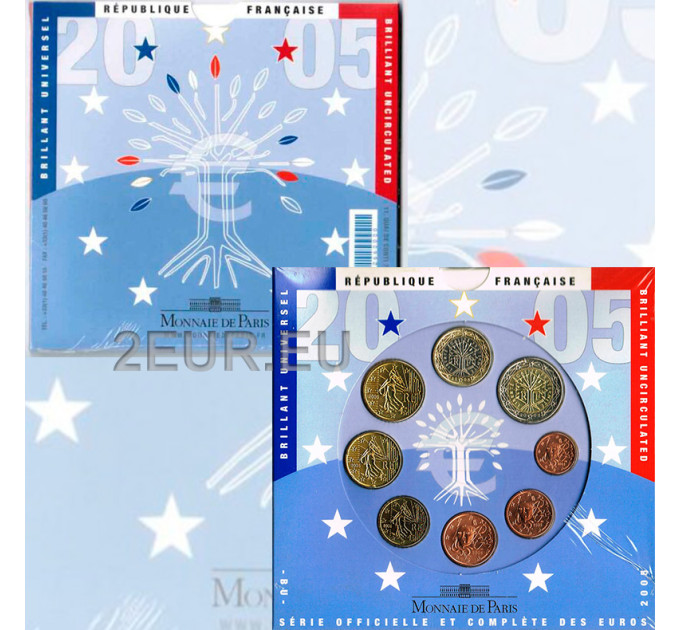 Frankreich BU Set 2005 - Euro-Münzsatz