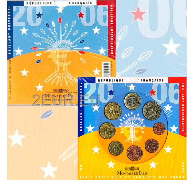 Frankreich BU Set 2006 - Euro-Münzsatz