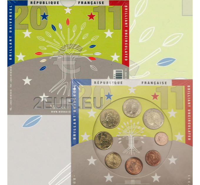 Frankreich BU Set 2011 - Euro-Münzsatz