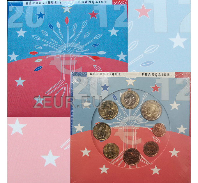 Frankreich BU Set 2012 - Euro-Münzsatz