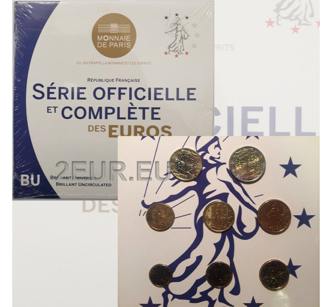 Frankreich BU Set 2014 - Euro-Münzsatz