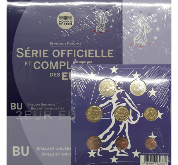 Frankreich BU Set 2019 - Euro-Münzsatz