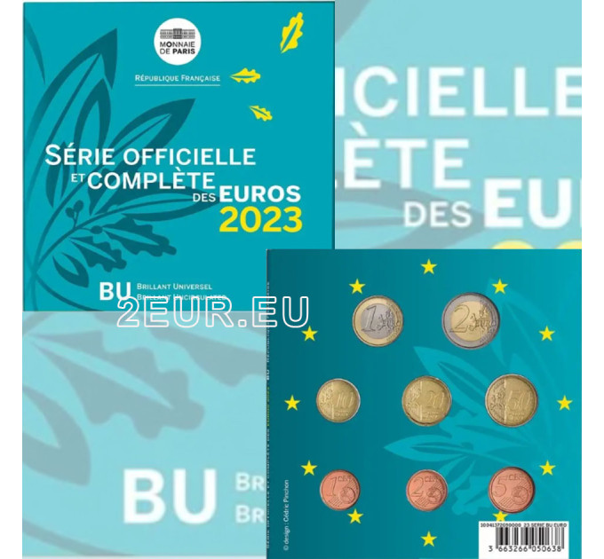 Frankreich BU Set 2023 - Euro-Münzsatz