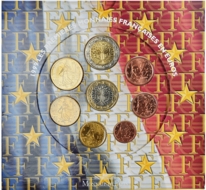Frankreich BU Set 1999 - Euro-Münzsatz