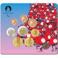 Frankreich BU Set 2024 - Euro-Münzsatz - Paralympisches Maskottchen