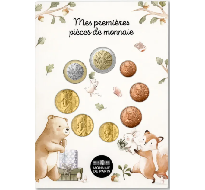 Frankreich FDC Set 2025 - Euro-Münzsatz
