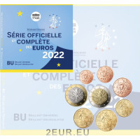 Frankreich BU Set 2022 - Euro-Münzsatz