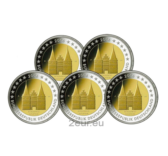 Deutschland 2 euro UNC 2006 - Schleswig-Holstein - ADFGJ