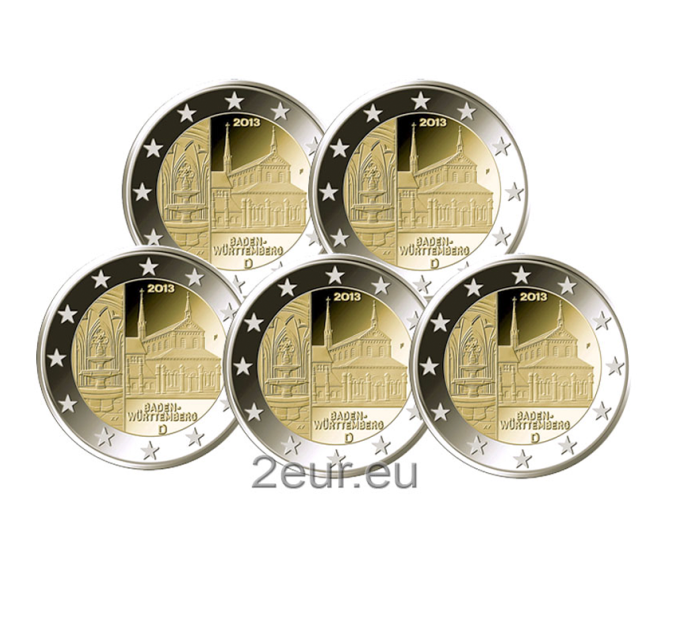 Deutschland 2 euro UNC 2013 - Baden Württemberg - Kloster Maulbronn - ADFGJ