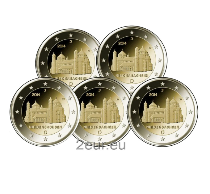 Deutschland 2 euro UNC 2014 - Niedersachsen - St.-Michaels-Kirche Hildesheim - ADFGJ