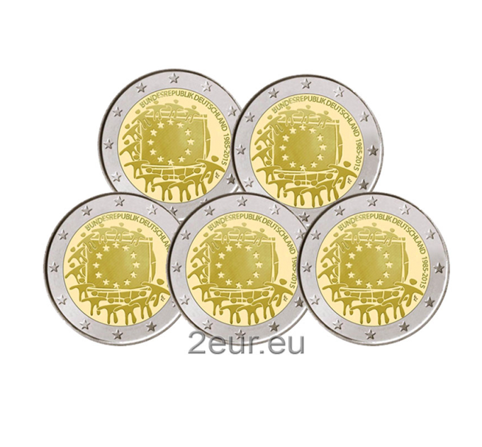 Deutschland 2 euro UNC 2015 - 30. Jahrestag der Europaflagge - ADFGJ