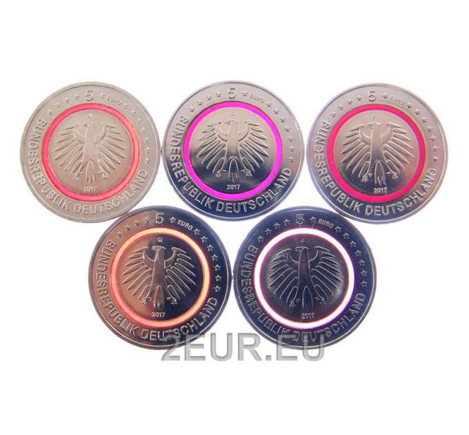 Deutschland 5 euro UNC 2017 - Klimazonen der Erde