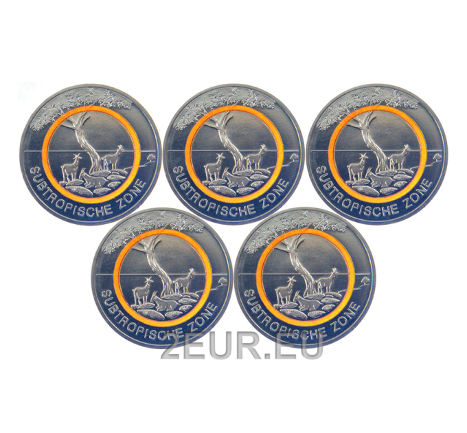 Deutschland 5 euro UNC 2018 – Subtropische Zone
