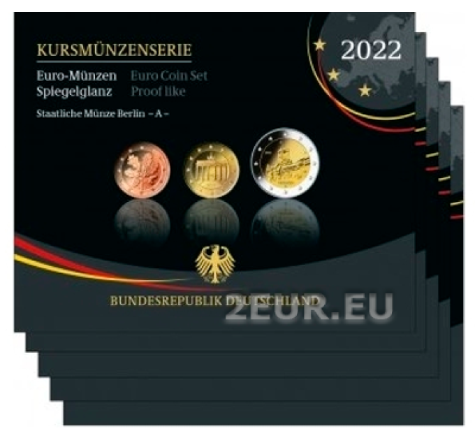 DEUTSCHLAND SET PROOF 2022 - ADFGJ