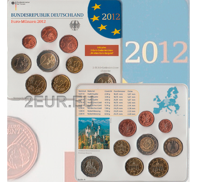 Deutschland 2012 - euro set BU 