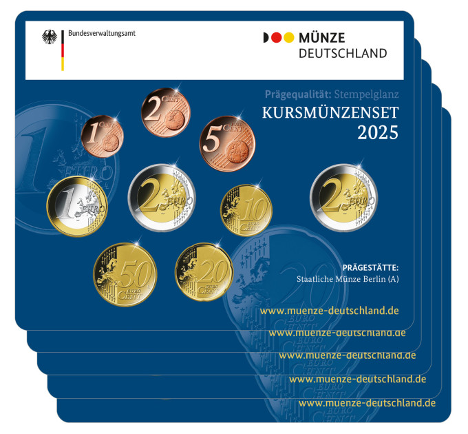 Deutschland euro set BU 2025