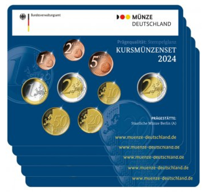 Deutschland euro set BU 2024