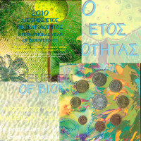 Griechenland 2010 - euro set BU - INTERNATIONALES JAHR DER BIODIVERSITÄT