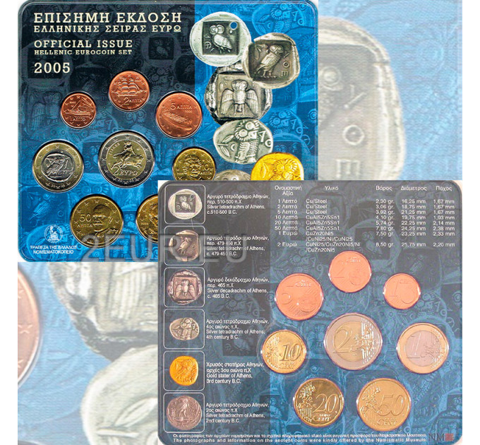 Griechenland euro set BU 2005 - euro set BU