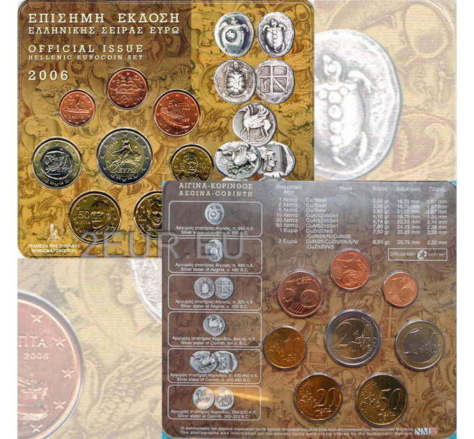Griechenland euro set BU 2006 - euro set BU
