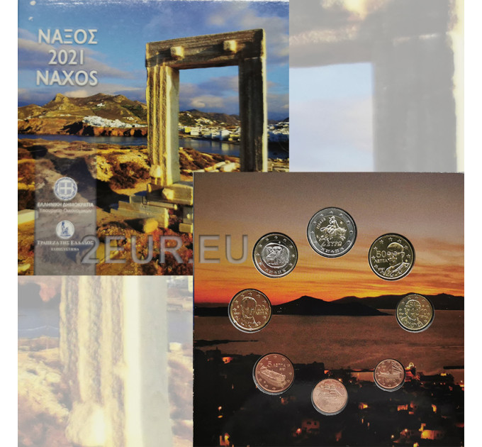 Griechenland euro set BU 2021 - euro set BU - Naxos