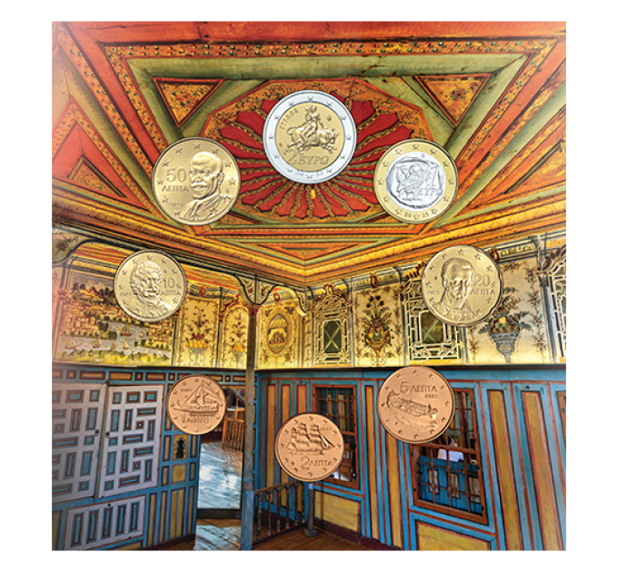 Griechenland euro set BU 2025 - GRIECHISCHER TOURISMUS - THESSALY