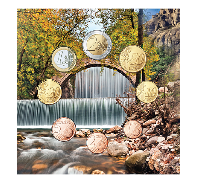 Griechenland euro set BU 2025 - GRIECHISCHER TOURISMUS - THESSALY