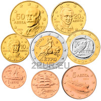 Griechenland euro set UNC 2004