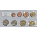 Griechenland euro set UNC 2005