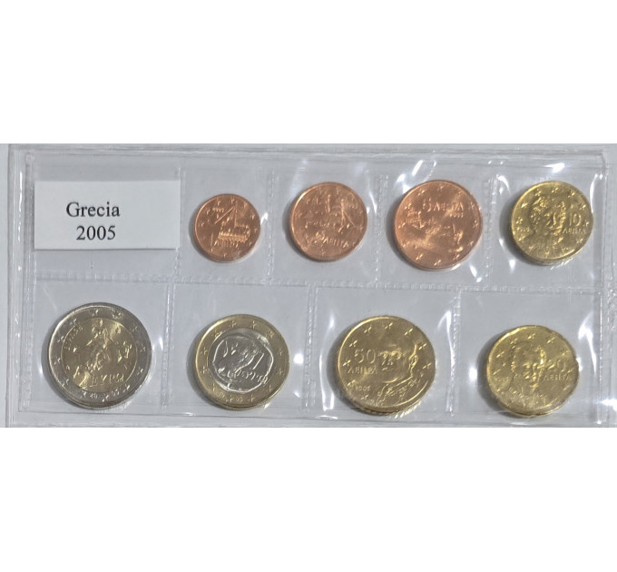 Griechenland euro set UNC 2005