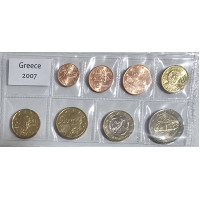 Griechenland euro set UNC 2007