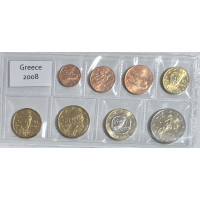 Griechenland euro set UNC 2008