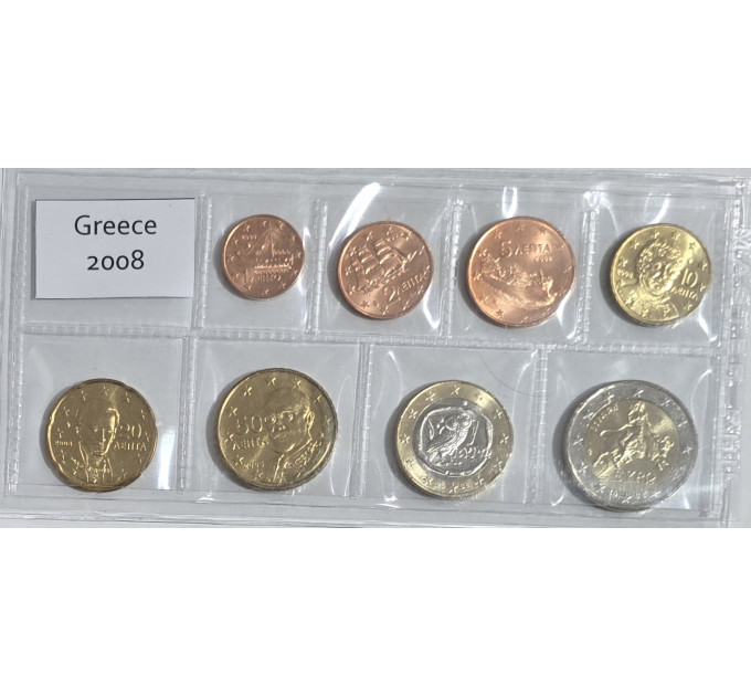 Griechenland euro set UNC 2008