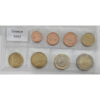 Griechenland euro set UNC 2007
