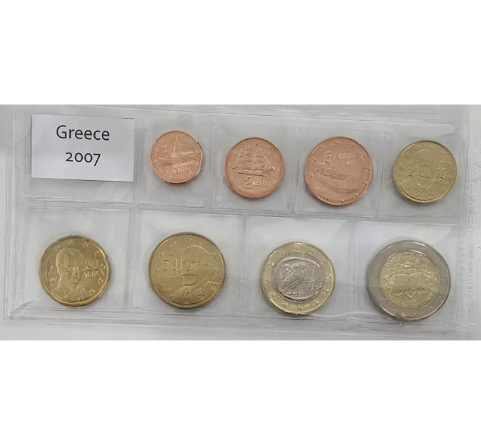 Griechenland euro set UNC 2007