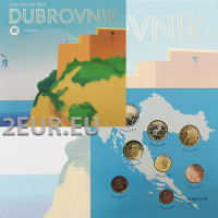 Kroatien euro set BU 2023 - Dubrovnik