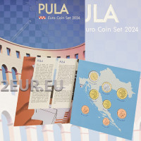 Kroatien euro set BU 2024 - Pula
