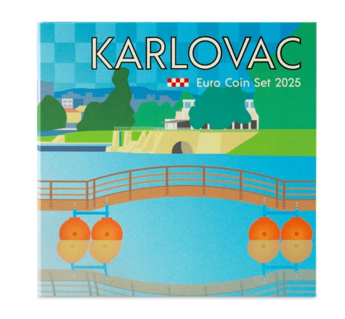 Kroatien euro set BU 2025 - Karlovac