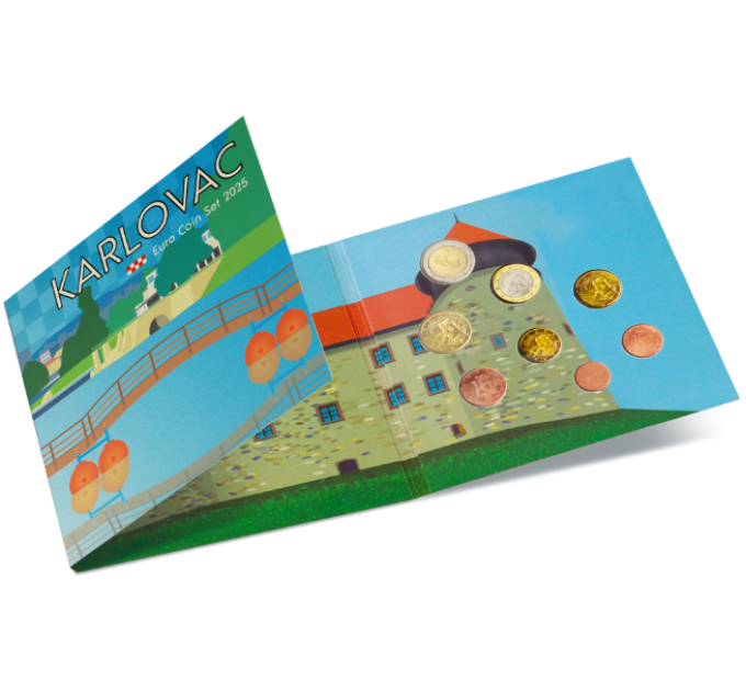 Kroatien euro set BU 2025 - Karlovac