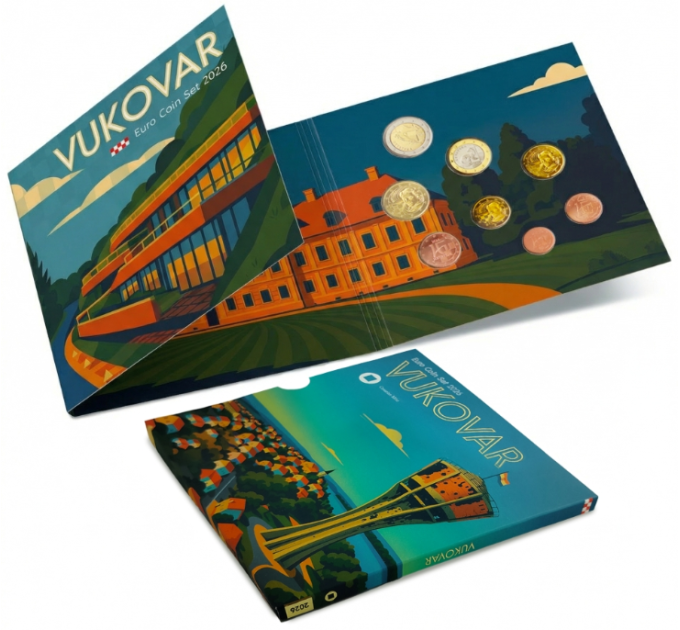 Kroatien euro set BU 2026 - Vukovar