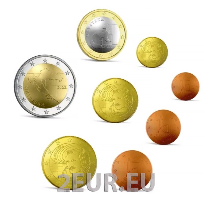 Kroatien euro set UNC 2023